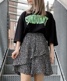 Figments | ヴィンテージ花柄フリルミニスカート(スカート)