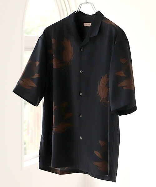 BEAMS LIGHTS(ビームスライツ)の「BEAMS LIGHTS / プロテア プリント オープンカラーシャツ(シャツ/ブラウス・メンズ・ネイビー/グレー・SMALL/MEDIUM/LARGE)」の11枚目の写真
