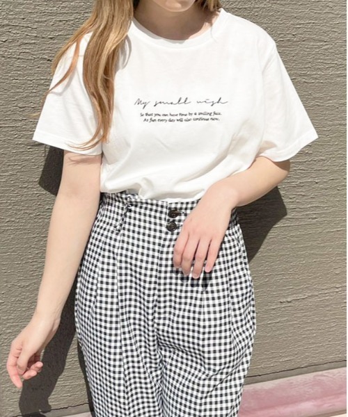 apres jour（アプレジュール）の「ちびロゴTシャツ【ZOZOTOWN限定アイテム】（Tシャツ/カットソー・レディース・オフホワイト/ピンクベージュ/アイボリー/モカ・フリー/X-LARGE）」の14枚目の写真