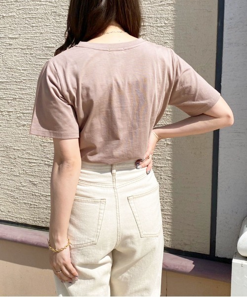 apres jour（アプレジュール）の「ちびロゴTシャツ【ZOZOTOWN限定アイテム】（Tシャツ/カットソー・レディース・オフホワイト/ピンクベージュ/アイボリー/モカ・フリー/X-LARGE）」の22枚目の写真