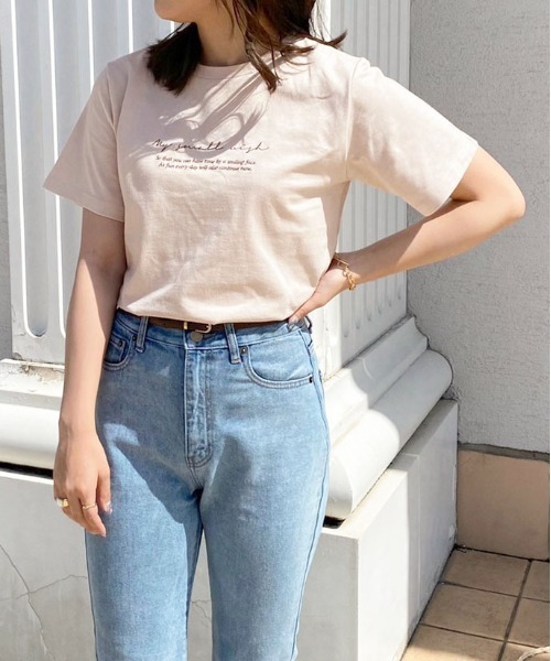 apres jour（アプレジュール）の「ちびロゴTシャツ【ZOZOTOWN限定アイテム】（Tシャツ/カットソー・レディース・オフホワイト/ピンクベージュ/アイボリー/モカ・フリー/X-LARGE）」の13枚目の写真