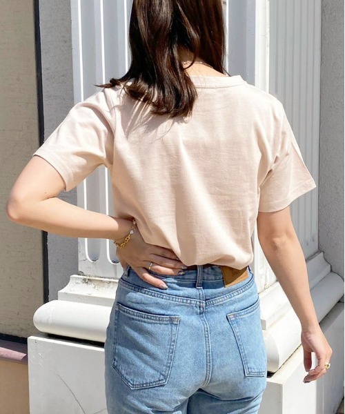 apres jour（アプレジュール）の「ちびロゴTシャツ【ZOZOTOWN限定アイテム】（Tシャツ/カットソー・レディース・オフホワイト/ピンクベージュ/アイボリー/モカ・フリー/X-LARGE）」の17枚目の写真