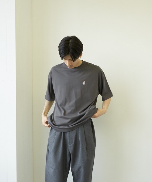 VIBGYOR(ヴィブジョー)の「【VIBGYOR BY AS】フロント刺繍バックプリントTEE(RE)(Tシャツ/カットソー・メンズ・ホワイト/ブルー/ブラック系その他・MEDIUM/LARGE)」の11枚目の写真