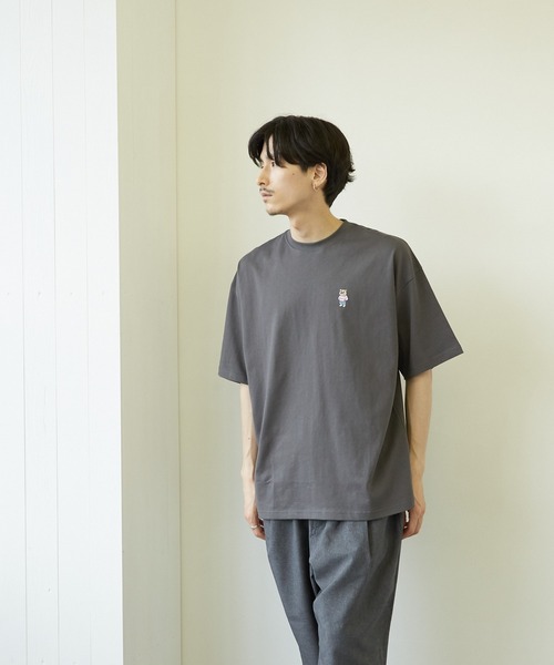 VIBGYOR(ヴィブジョー)の「【VIBGYOR BY AS】フロント刺繍バックプリントTEE(RE)(Tシャツ/カットソー・メンズ・ホワイト/ブルー/ブラック系その他・MEDIUM/LARGE)」の12枚目の写真