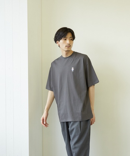VIBGYOR(ヴィブジョー)の「【VIBGYOR BY AS】フロント刺繍バックプリントTEE(RE)(Tシャツ/カットソー・メンズ・ホワイト/ブルー/ブラック系その他・MEDIUM/LARGE)」の13枚目の写真