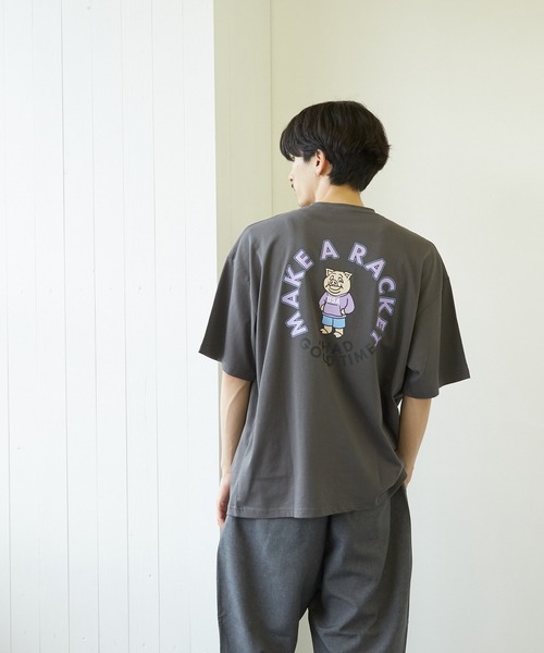 VIBGYOR(ヴィブジョー)の「【VIBGYOR BY AS】フロント刺繍バックプリントTEE(RE)(Tシャツ/カットソー・メンズ・ホワイト/ブルー/ブラック系その他・MEDIUM/LARGE)」の15枚目の写真