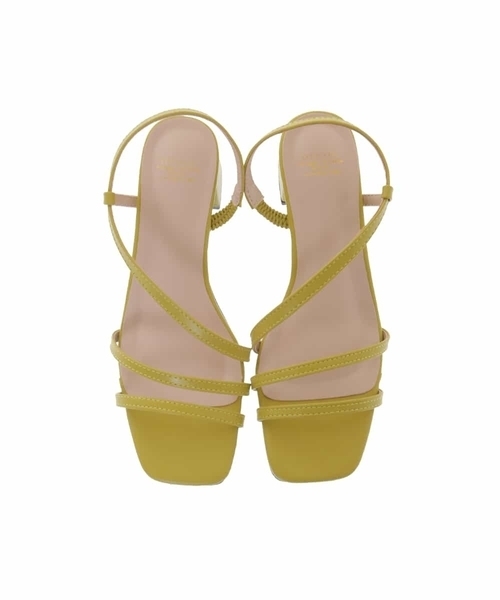 OFUON le MK（オフオンルエムケー）の「ストラップサンダル（サンダル・レディース・ブラック/マスタード/ホワイト・40/38）」の4枚目の写真