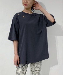 [ユニセックス]ダメージルーズTシャツ