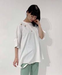 [ユニセックス]ダメージルーズTシャツ