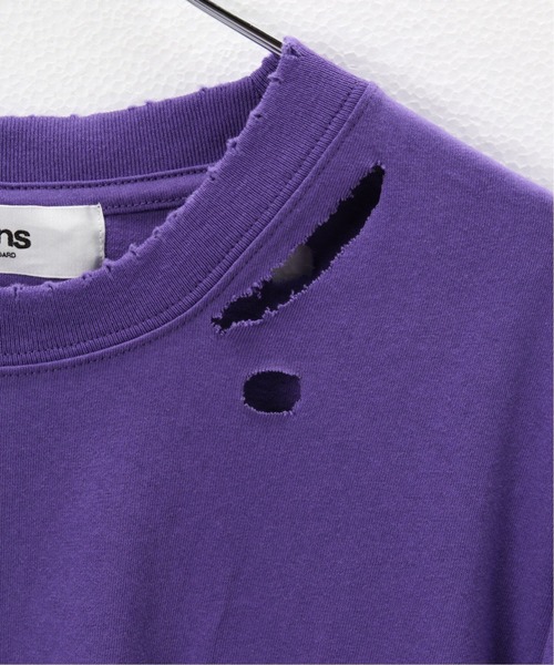 Oriens JOURNAL STANDARD（オリエンス ジャーナルスタンダード）の「[ユニセックス]ダメージルーズTシャツ（Tシャツ/カットソー・メンズ・ホワイト/パープル/オレンジ/ブラック系その他・MEDIUM/LARGE）」の10枚目の写真