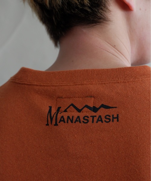 MANASTASH（マナスタッシュ）の「MANASTASH/マナスタッシュ　CAMPER'S SWEAT SHIRTS キャンパーズスウェットシャツ 7113105（スウェット・メンズ・ナチュラル/オレンジ系1・MEDIUM/LARGE/X-LARGE）」の8枚目の写真