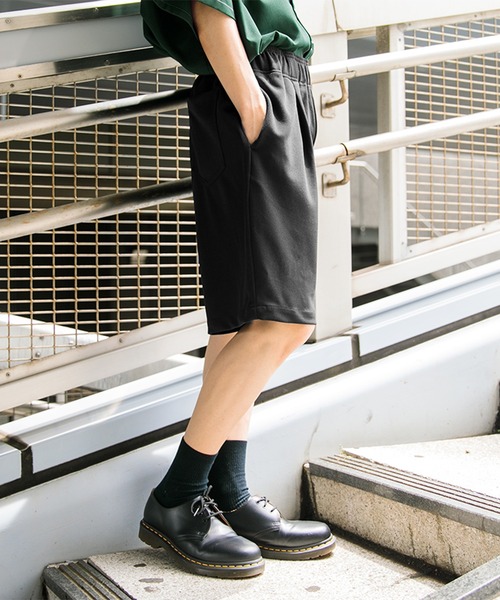 Adoon plain（アドーンプレーン）の「【Adoon plain】ナシジワイドハーフパンツ（その他パンツ・メンズ・ブラック/オフホワイト・MEDIUM/SMALL/LARGE）」の18枚目の写真