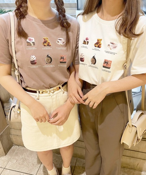 apres jour（アプレジュール）の「アソートプリントバックロゴT【ZOZOTOWN限定アイテム】【6AP】（Tシャツ/カットソー・レディース・ホワイト系その他3/モカ/ラベンダー/アイボリー/ホワイト系その他2/ライトピンク/オフホワイト/ホワイト系その他・X-LARGE/フリー）」の7枚目の写真