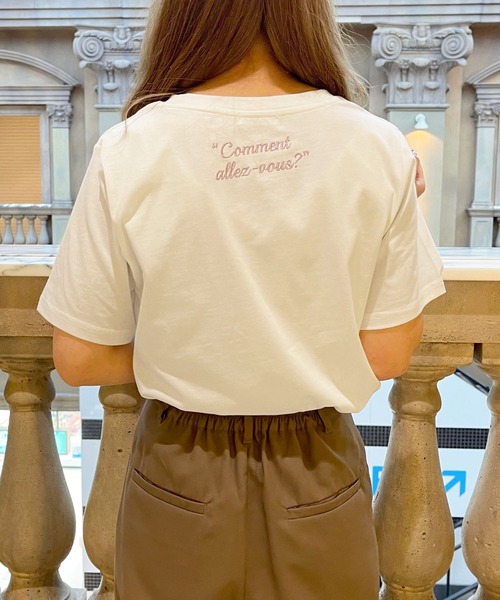 apres jour（アプレジュール）の「アソートプリントバックロゴT【ZOZOTOWN限定アイテム】【6AP】（Tシャツ/カットソー・レディース・ホワイト系その他3/モカ/ラベンダー/アイボリー/ホワイト系その他2/ライトピンク/オフホワイト/ホワイト系その他・X-LARGE/フリー）」の14枚目の写真