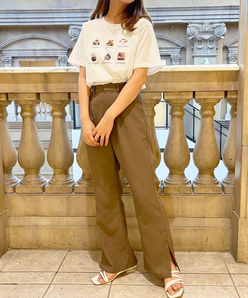 apres jour（アプレジュール）の「アソートプリントバックロゴT【ZOZOTOWN限定アイテム】【6AP】（Tシャツ/カットソー・レディース・ホワイト系その他3/モカ/ラベンダー/アイボリー/ホワイト系その他2/ライトピンク/オフホワイト/ホワイト系その他・X-LARGE/フリー）」の15枚目の写真