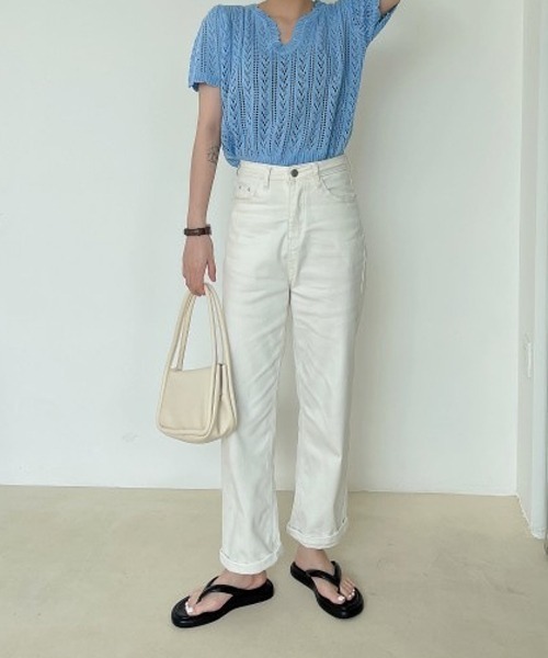 HALEY PESCA（ヘーリーペスカ）の「HALEY PESCA/ラウンドトゥ 厚底トングサンダル（サンダル・レディース・ブラウン/ブラック/ホワイト/アイボリー・36/38/37/39）」の4枚目の写真