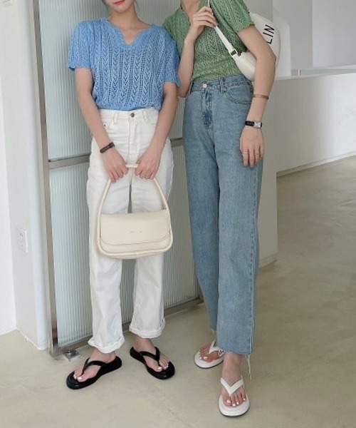 HALEY PESCA（ヘーリーペスカ）の「HALEY PESCA/ラウンドトゥ 厚底トングサンダル（サンダル・レディース・ブラウン/ブラック/ホワイト/アイボリー・36/38/37/39）」の11枚目の写真