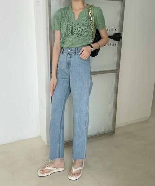 HALEY PESCA（ヘーリーペスカ）の「HALEY PESCA/ラウンドトゥ 厚底トングサンダル（サンダル・レディース・ブラウン/ブラック/ホワイト/アイボリー・36/38/37/39）」の17枚目の写真