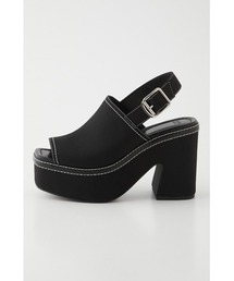 COVERED CANVAS WEDGE SANDAL サンダル