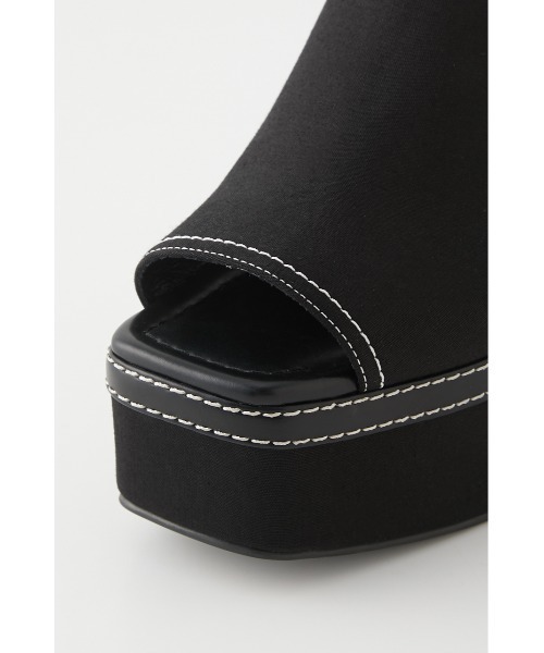SLY(スライ)の「COVERED CANVAS WEDGE SANDAL サンダル(サンダル・レディース・マルチ/ブラック・LARGE/SMALL/MEDIUM)」の6枚目の写真
