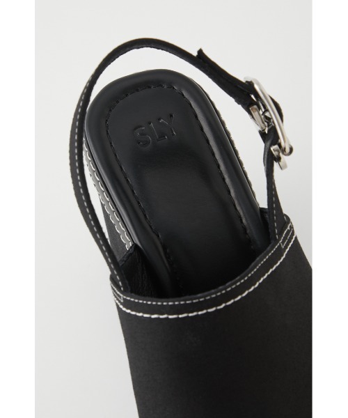 SLY(スライ)の「COVERED CANVAS WEDGE SANDAL サンダル(サンダル・レディース・マルチ/ブラック・LARGE/SMALL/MEDIUM)」の8枚目の写真