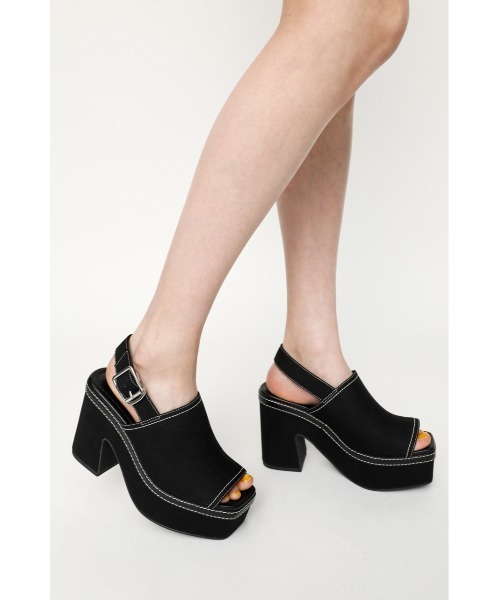SLY(スライ)の「COVERED CANVAS WEDGE SANDAL サンダル(サンダル・レディース・マルチ/ブラック・LARGE/SMALL/MEDIUM)」の9枚目の写真