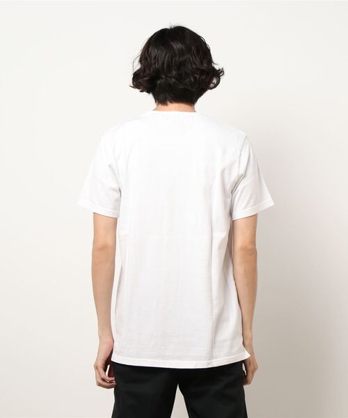 PAZZO(パッゾ)の「【PAZZO】 32/2天竺 クルーネック Tシャツ(Tシャツ/カットソー・メンズ・ブラック/ホワイト系その他・50/48/46)」の4枚目の写真