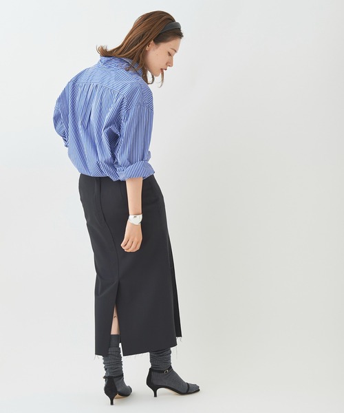 R'IAM(リアム)の「【R’IAM】センタープレス スカート◆(スカート・レディース・ブラック/ブラウン・34/36/38)」の12枚目の写真