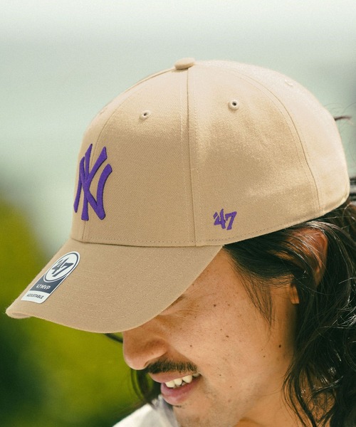 '47（フォーティーセブン）の「【47（フォーティセブン）】別注MLB CAP（キャップ・メンズ・ブラック/ベージュ/ブルー/グリーン/その他1・FREE）」の3枚目の写真
