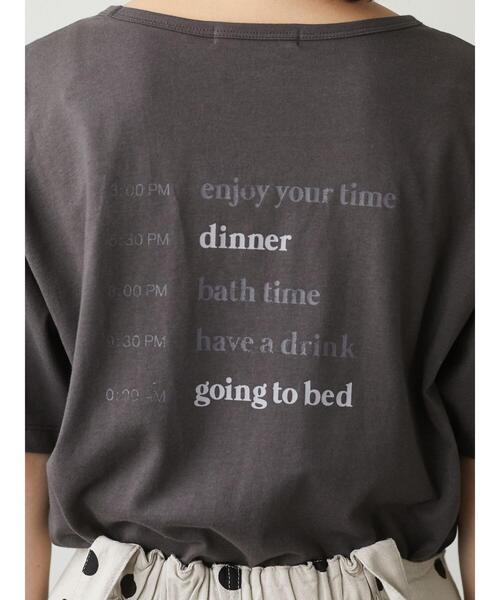 Green　Parks（グリーンパークス）の「バックロゴPtTシャツ＊（Tシャツ/カットソー・レディース・オフホワイト/ベージュ/チャコールグレー・FREE）」の15枚目の写真