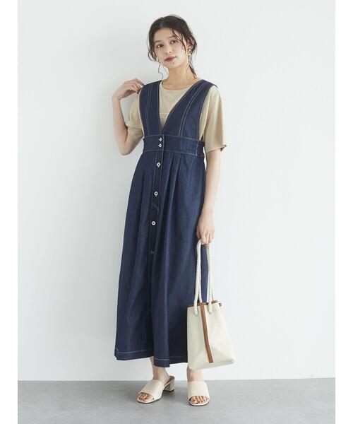 Green　Parks（グリーンパークス）の「バックロゴPtTシャツ＊（Tシャツ/カットソー・レディース・オフホワイト/ベージュ/チャコールグレー・FREE）」の18枚目の写真