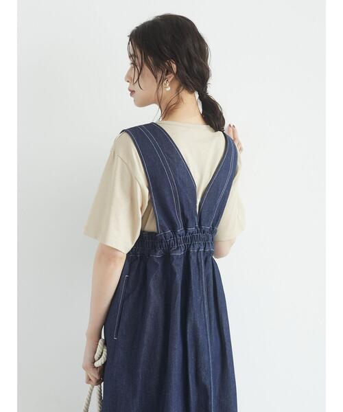 Green　Parks（グリーンパークス）の「バックロゴPtTシャツ＊（Tシャツ/カットソー・レディース・オフホワイト/ベージュ/チャコールグレー・FREE）」の20枚目の写真