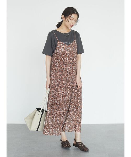 Green　Parks（グリーンパークス）の「バックロゴPtTシャツ＊（Tシャツ/カットソー・レディース・オフホワイト/ベージュ/チャコールグレー・FREE）」の21枚目の写真