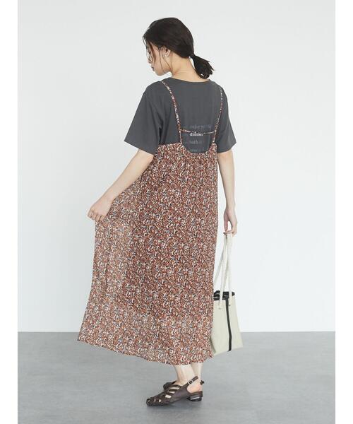 Green　Parks（グリーンパークス）の「バックロゴPtTシャツ＊（Tシャツ/カットソー・レディース・オフホワイト/ベージュ/チャコールグレー・FREE）」の22枚目の写真