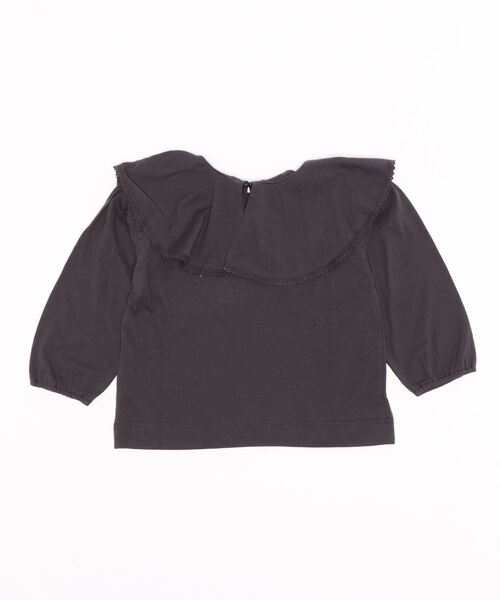 ikka(イッカ)の「【キッズ】ビッグフリル襟T(120~160cm)(Tシャツ/カットソー・キッズ・チャコールグレー・120/130/140/150/160)」の4枚目の写真