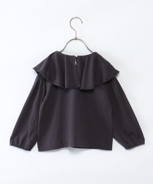 ikka(イッカ)の「【キッズ】ビッグフリル襟T(120~160cm)(Tシャツ/カットソー・キッズ・チャコールグレー・120/130/140/150/160)」の5枚目の写真