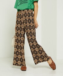 FREAK'S STORE | タイル柄プリーツパンツ(その他パンツ)