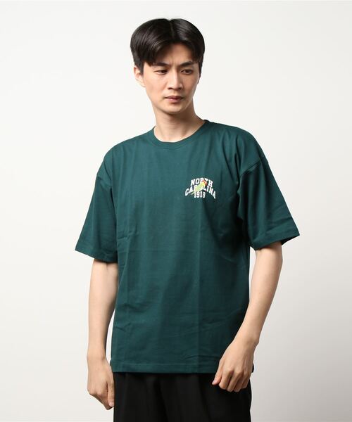 ADAM ET ROPE'(アダムエロペ)の「【アウトレット店舗・WEB限定】USAミニカレッジTシャツ(Tシャツ/カットソー・メンズ・ホワイト/ベージュ/グリーン・M/L/LL)」の14枚目の写真