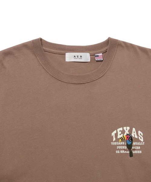 ADAM ET ROPE'(アダムエロペ)の「【アウトレット店舗・WEB限定】USAミニカレッジTシャツ(Tシャツ/カットソー・メンズ・ホワイト/ベージュ/グリーン・M/L/LL)」の6枚目の写真