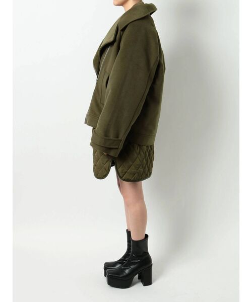 EVRIS（エヴリス）の「ライダースレイヤードブルゾン（ブルゾン・レディース・ブラック/カーキ・FREE）」の22枚目の写真