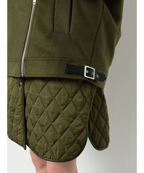 EVRIS（エヴリス）の「ライダースレイヤードブルゾン（ブルゾン・レディース・ブラック/カーキ・FREE）」の19枚目の写真