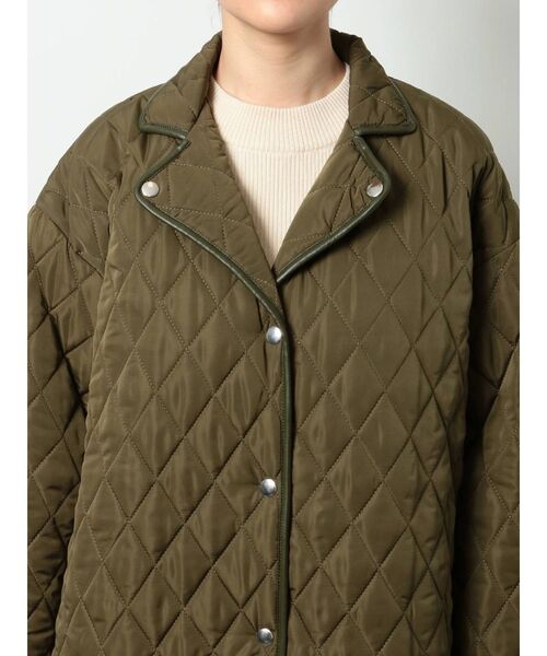 EVRIS（エヴリス）の「ライダースレイヤードブルゾン（ブルゾン・レディース・ブラック/カーキ・FREE）」の7枚目の写真