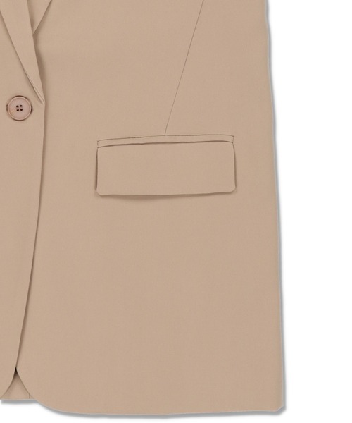 SPINNS(スピンズ)の「【セットアップ対応】テーラードベスト(ベスト・レディース・ブラック/ベージュ/ブラウン/グリーン・ONESIZE)」の13枚目の写真