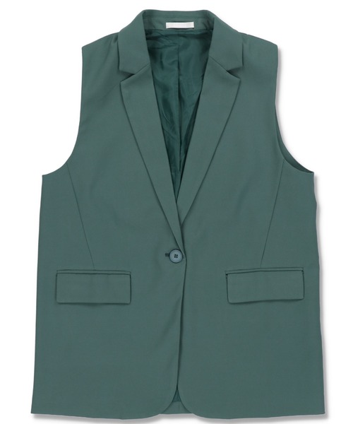 SPINNS(スピンズ)の「【セットアップ対応】テーラードベスト(ベスト・レディース・ブラック/ベージュ/ブラウン/グリーン・ONESIZE)」の21枚目の写真