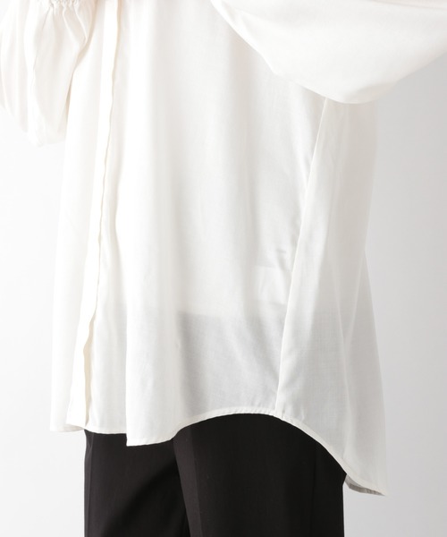 GLOBAL WORK（グローバルワーク）の「3WAY襟フリルブラウス/959694（シャツ/ブラウス・レディース・ブラック/キャメル/ホワイト・LARGE/MEDIUM）」の18枚目の写真