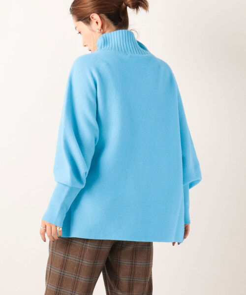 NOLLEY’S（ノーリーズ）の「◇【WEB限定カラーあり】CHESS ハイネックプルオーバーニット（ニット/セーター・レディース・オフホワイト/グリーン/オリーブ/ミント/ブルー/イエロー/ベビーピンク・38）」の5枚目の写真