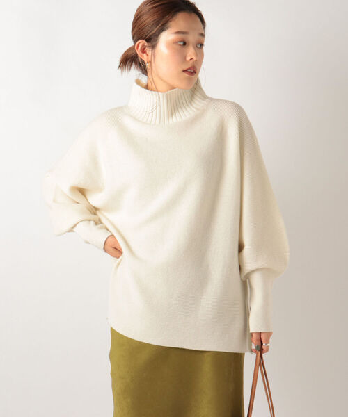 NOLLEY’S（ノーリーズ）の「◇【WEB限定カラーあり】CHESS ハイネックプルオーバーニット（ニット/セーター・レディース・オフホワイト/グリーン/オリーブ/ミント/ブルー/イエロー/ベビーピンク・38）」の20枚目の写真