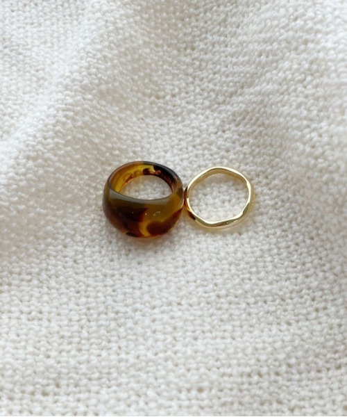 PairPair(ペアペア)の「マーブルリングSET(リング・レディース・ライトブルー/ベージュ/ゴールド/ホワイト系その他/ブラウン系その他/グリーン系その他・FREE)」の3枚目の写真