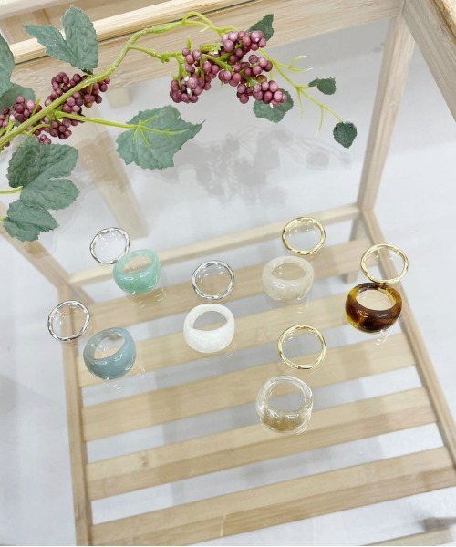 PairPair(ペアペア)の「マーブルリングSET(リング・レディース・ライトブルー/ベージュ/ゴールド/ホワイト系その他/ブラウン系その他/グリーン系その他・FREE)」の8枚目の写真