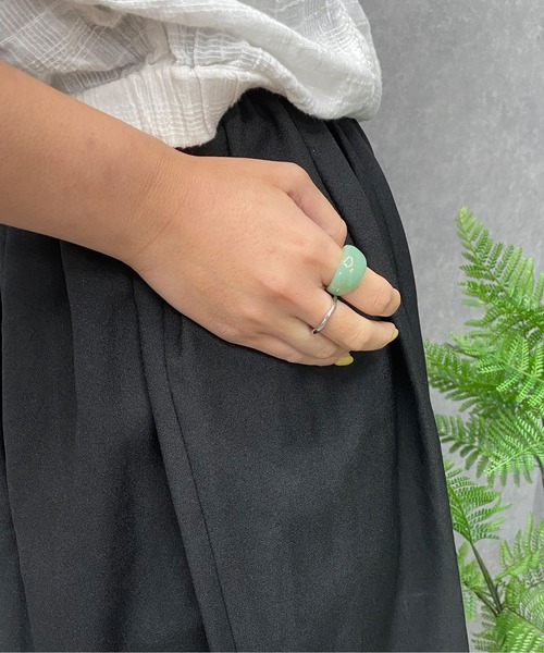 PairPair(ペアペア)の「マーブルリングSET(リング・レディース・ライトブルー/ベージュ/ゴールド/ホワイト系その他/ブラウン系その他/グリーン系その他・FREE)」の15枚目の写真